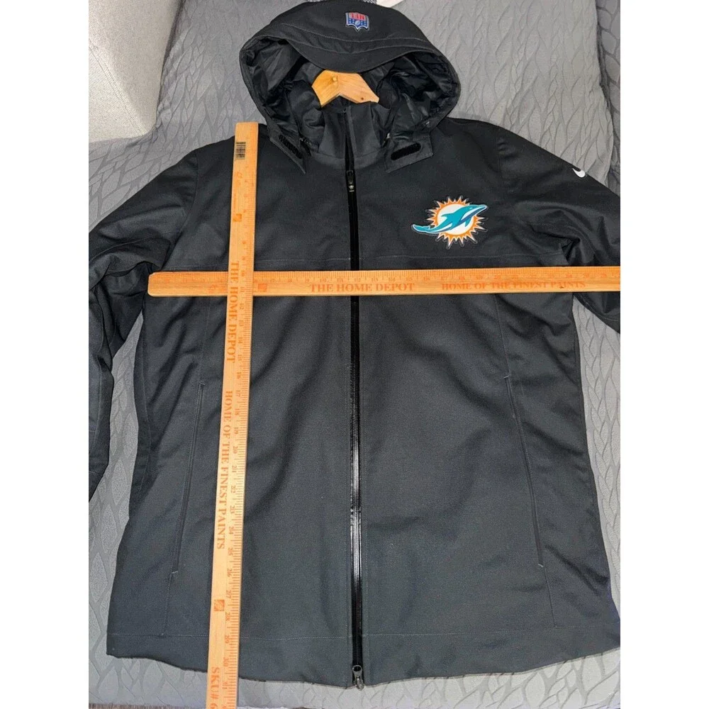Men's L Nike NFL Miami Dolphins Team Issued PE On-Field Down 550 Puffer Jacket